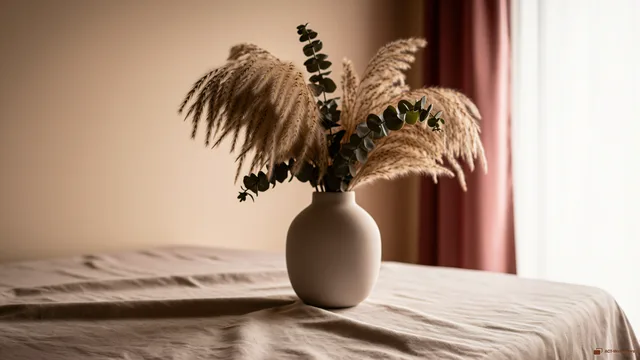 Dried Pampas Still Life — Dried flower arrangements 4K wallpaper