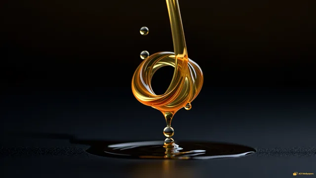 Molten Gold Knot — Chrome casting 4K wallpaper