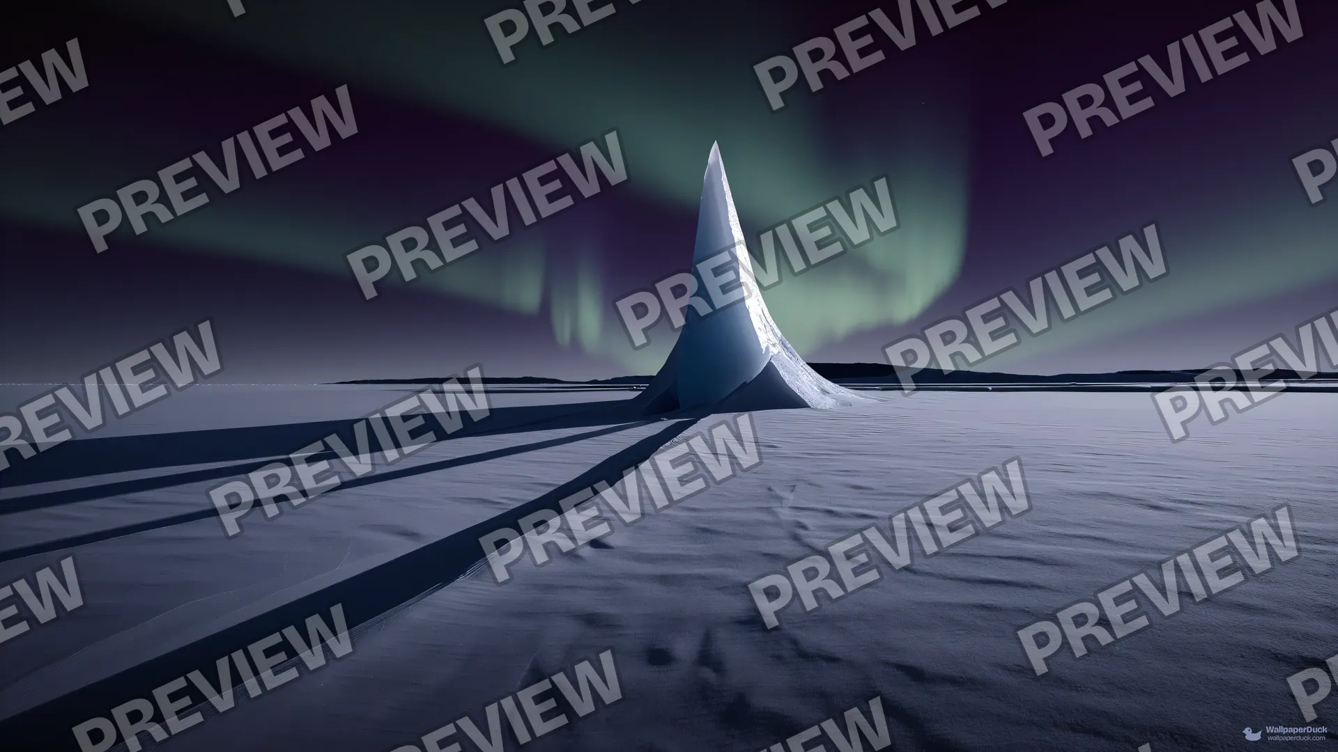 Polar Spire Silence — Polar ice 4K wallpaper