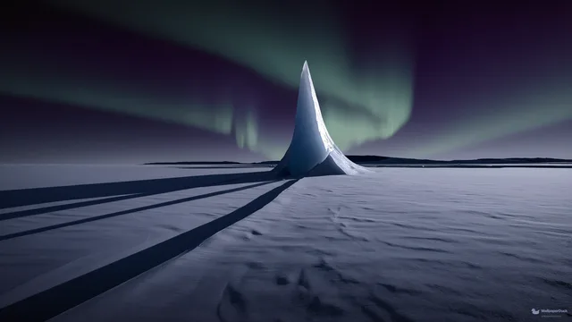 Polar Spire Silence — Polar ice 4K wallpaper
