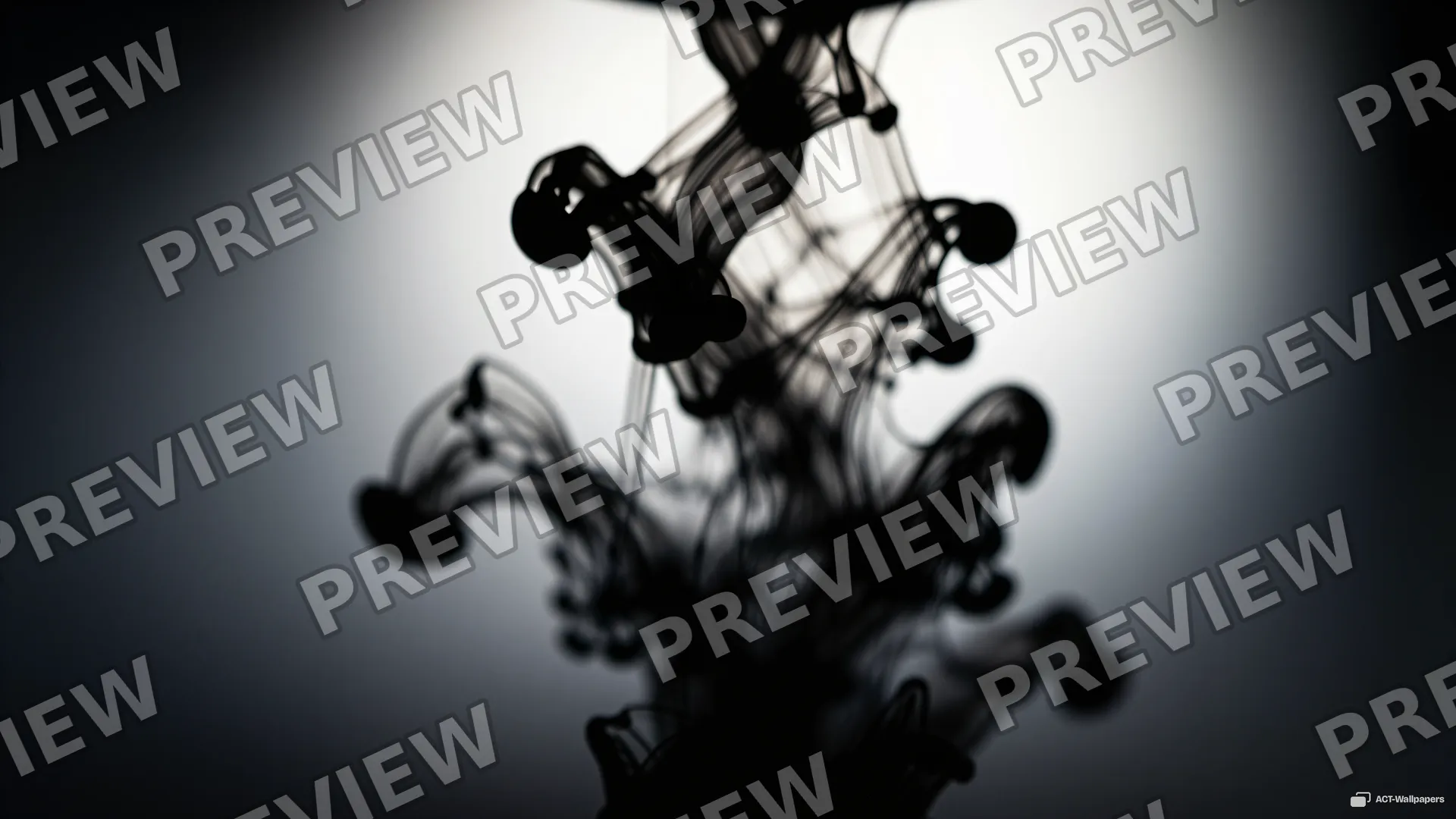 Viscous Ink Shadow — Dark fluid 4K wallpaper