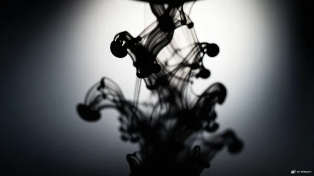 Viscous Ink Shadow — Dark fluid 4K wallpaper