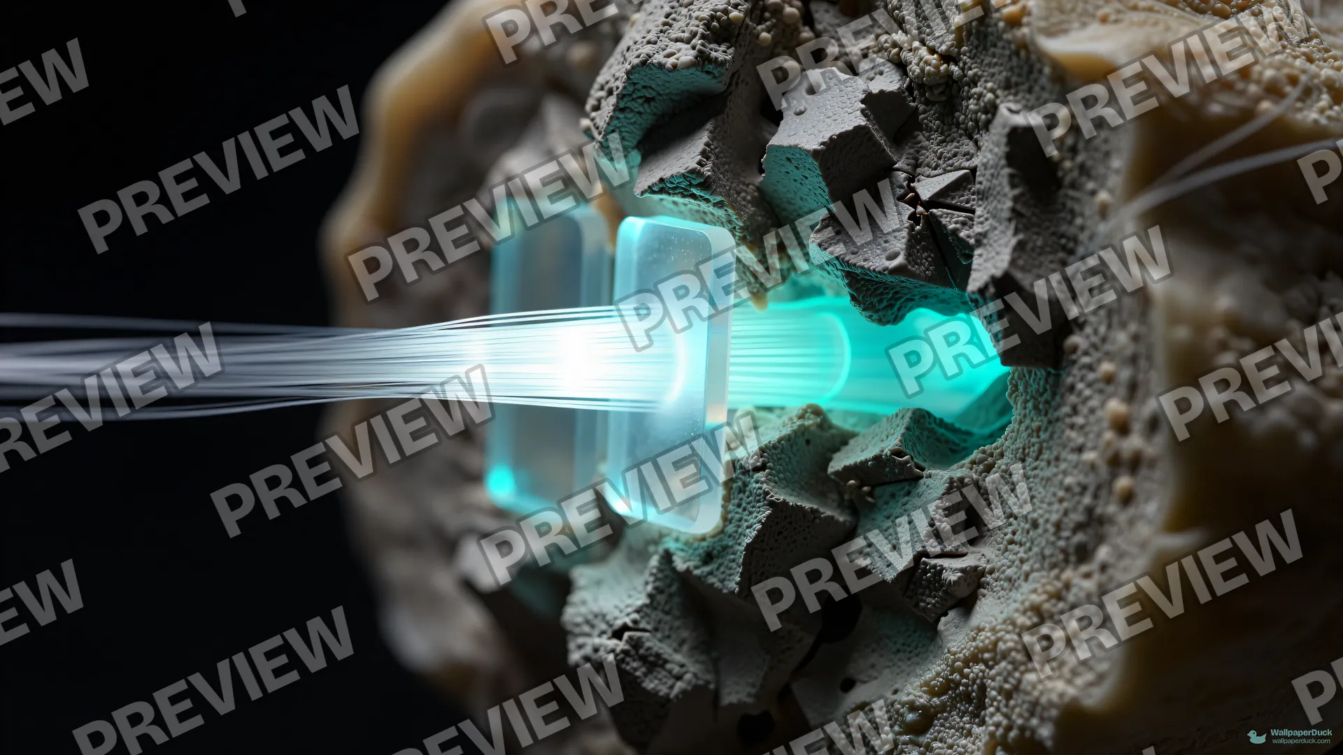 Neural Silicon Macro — Crystals & minerals 4K wallpaper