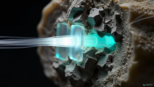 Neural Silicon Macro — Crystals & minerals 4K wallpaper