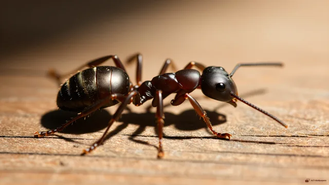 Giant Ant Wood Macro — Giant ant surface 4K wallpaper