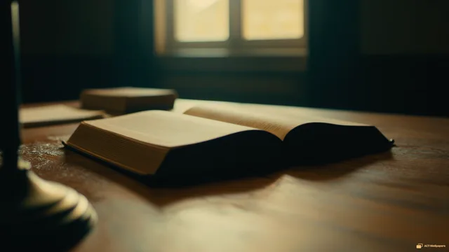 Vintage Study Amber — Analog cinema 4K wallpaper