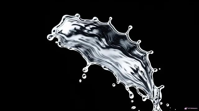 Suspended Chrome Cascade — Chrome casting 4K wallpaper
