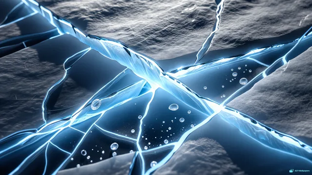 Glacial Fracture Study — Ice macro 4K wallpaper