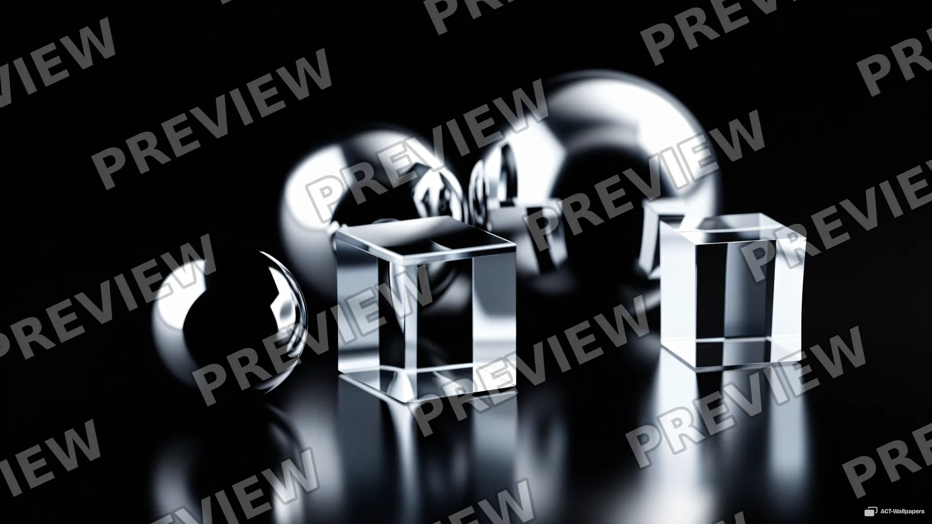 Chrome and Glass Precision — Chrome & glass 4K wallpaper