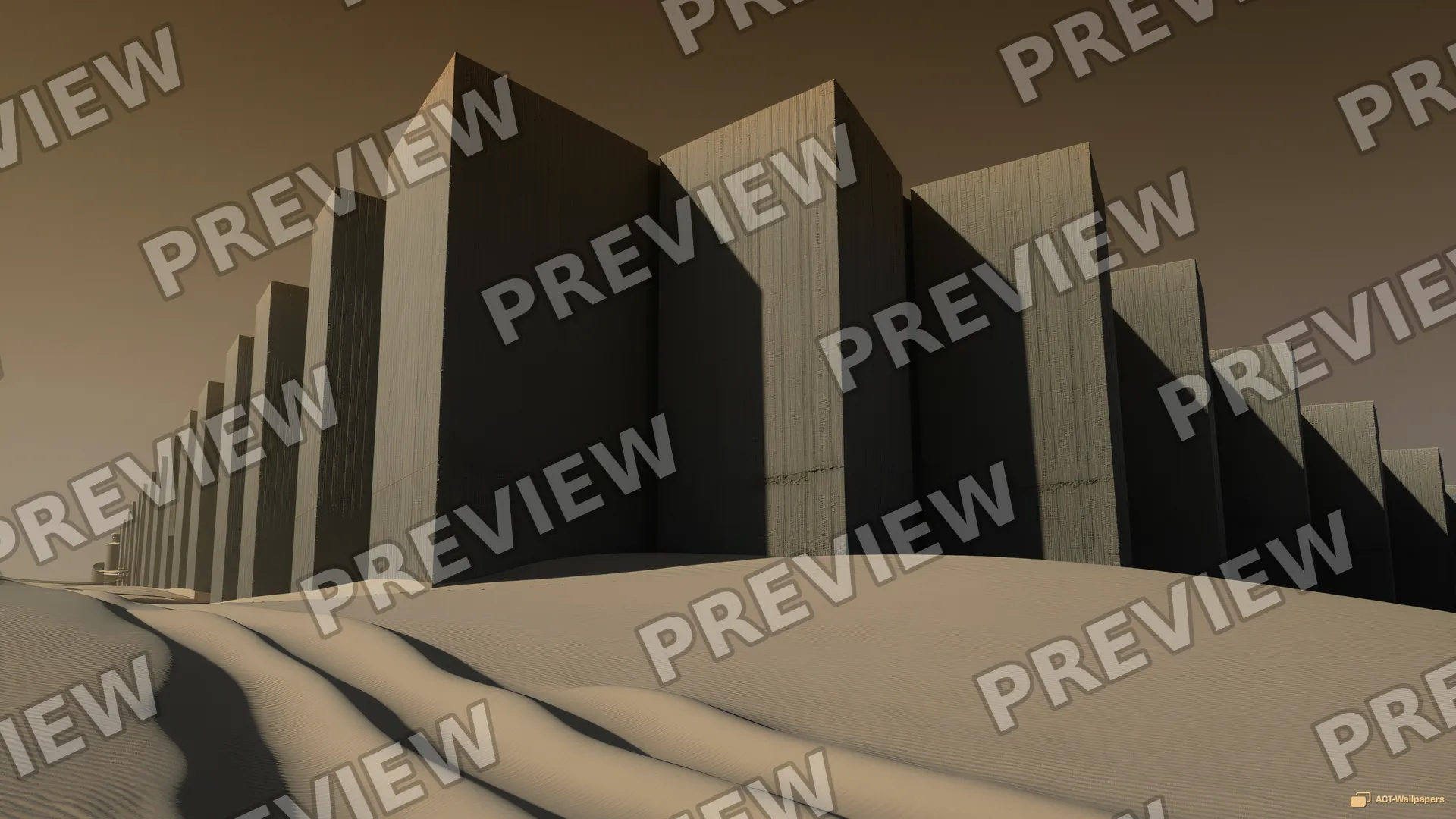 Desert Concrete Monolith — Desert concrete 4K wallpaper