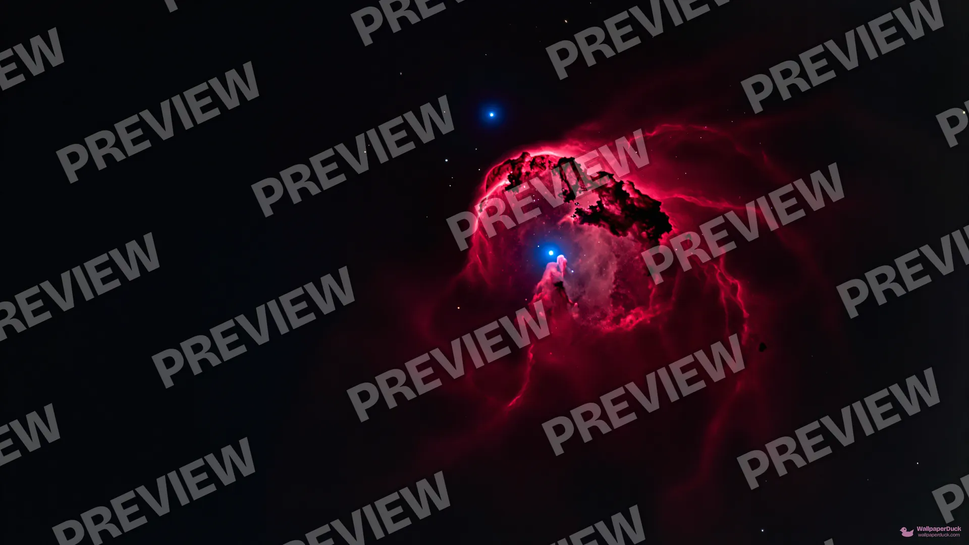 Crimson Dust Lanes — Cosmic & astrophotography 4K wallpaper