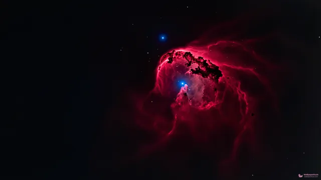 Crimson Dust Lanes — Cosmic & astrophotography 4K wallpaper