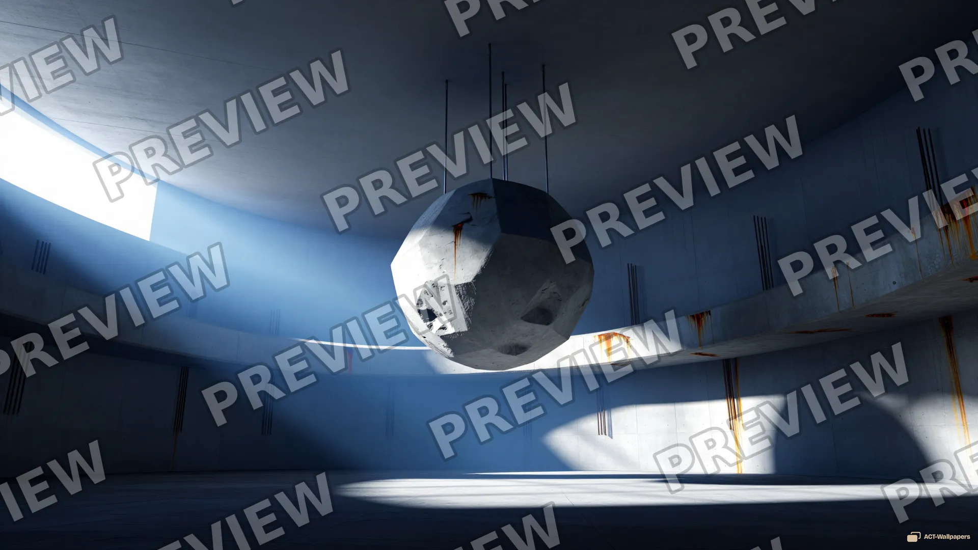 Brutalist Cell Interior — Brutalist cell 4K wallpaper