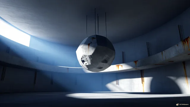 Brutalist Cell Interior — Brutalist cell 4K wallpaper