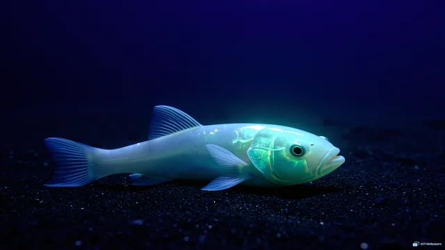 Abyssal Lantern Glow — Bioluminescence 4K wallpaper
