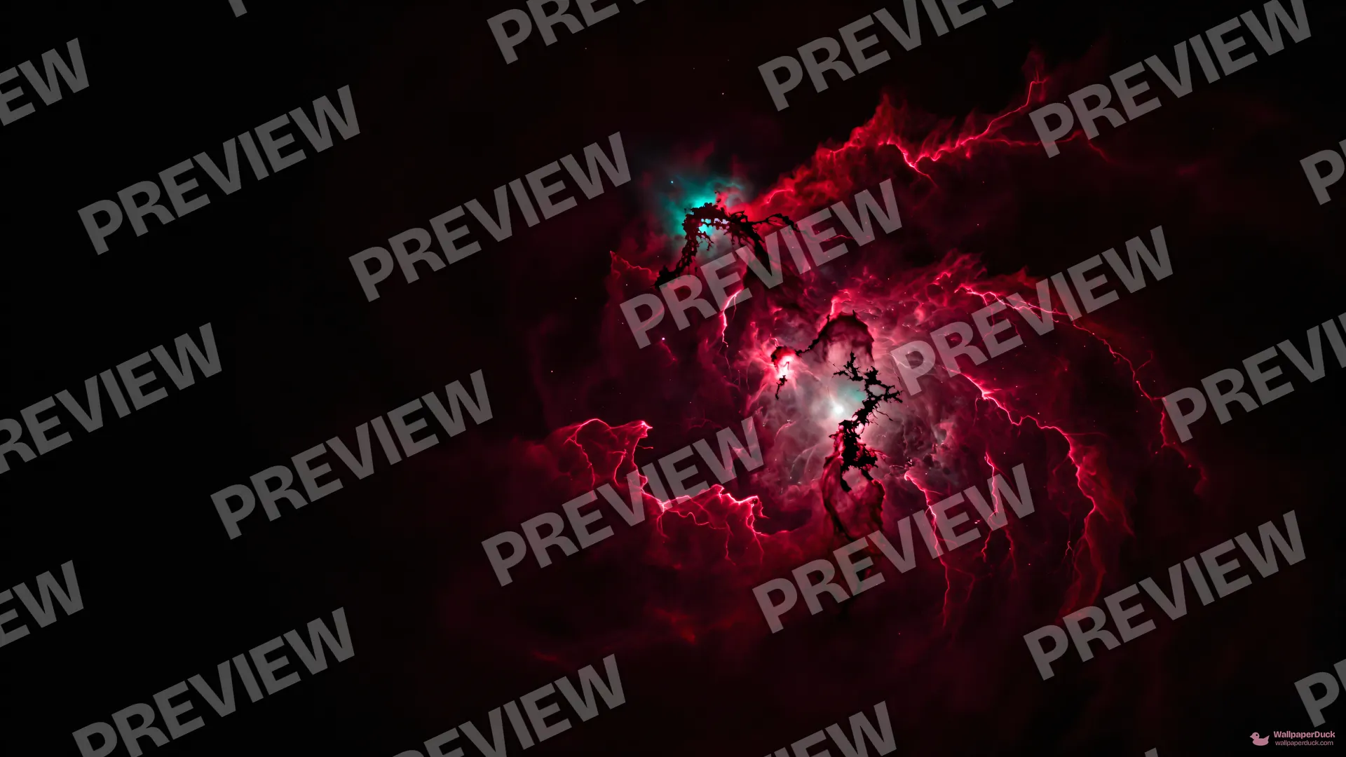 Chaos in Crimson Haze — Cosmic & astrophotography 4K wallpaper