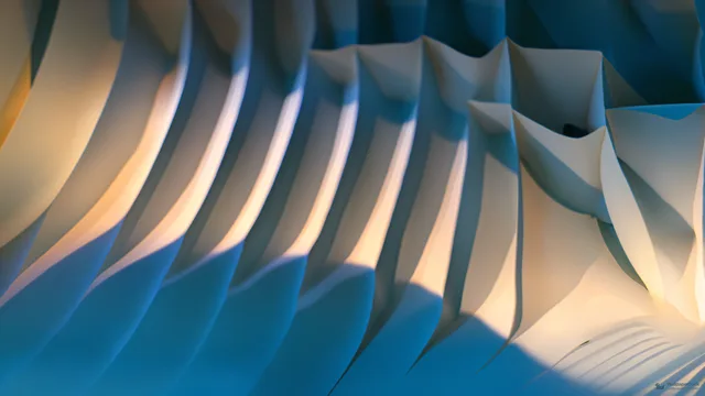Folded Paper Landscape — Paper dioramas 4K wallpaper