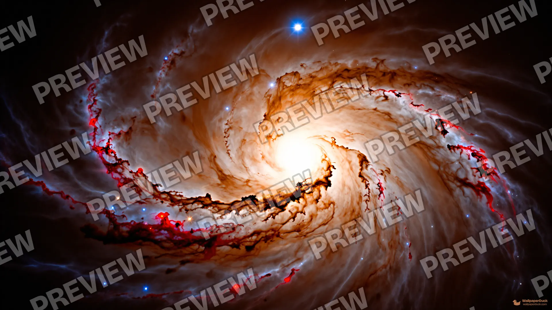 Galactic Core Dust Lanes — Cosmic & astrophotography 4K wallpaper