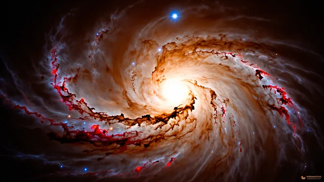 Galactic Core Dust Lanes — Cosmic & astrophotography 4K wallpaper