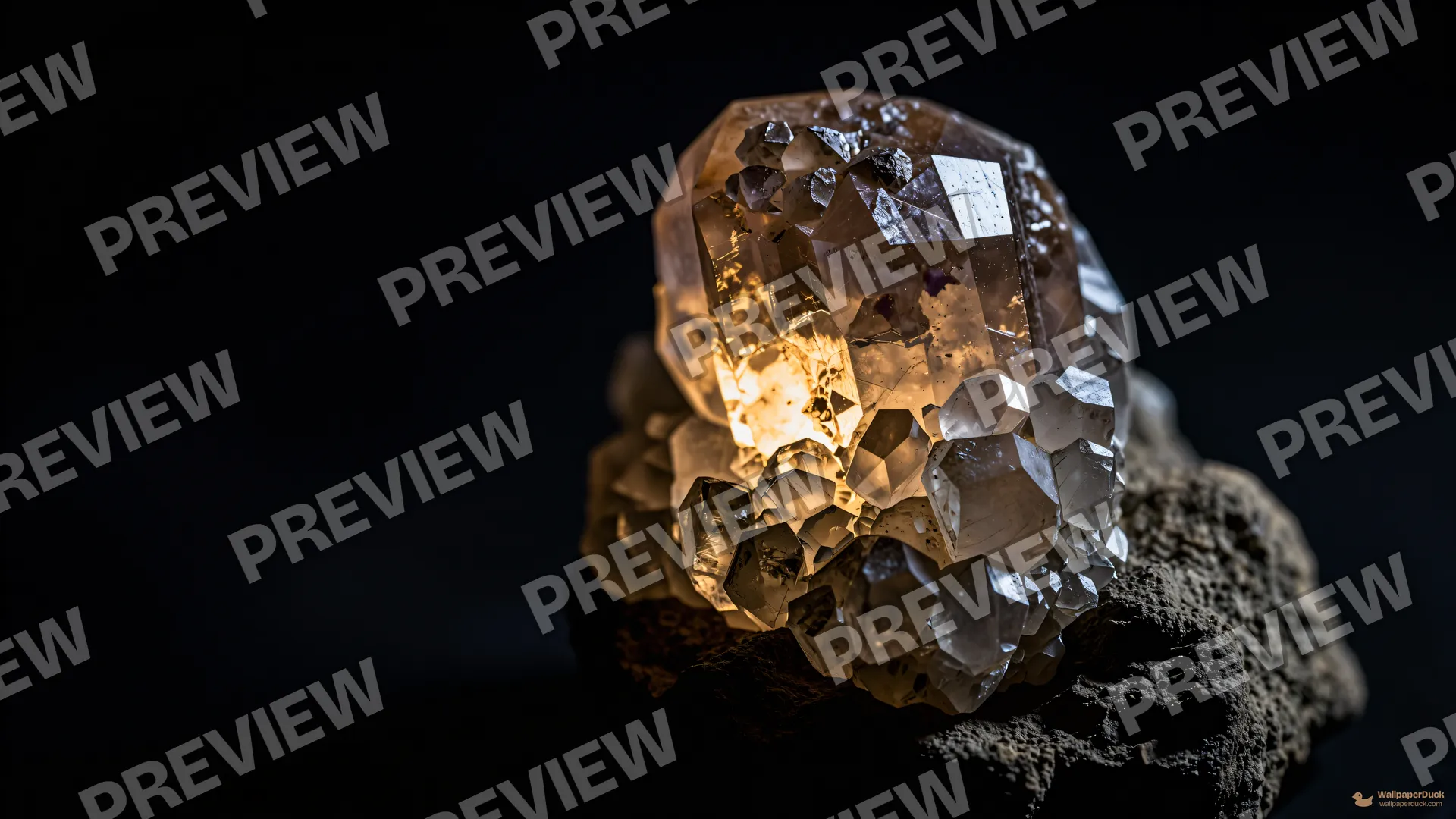 Fluorite Basalt Transmission — Crystals & minerals 4K wallpaper