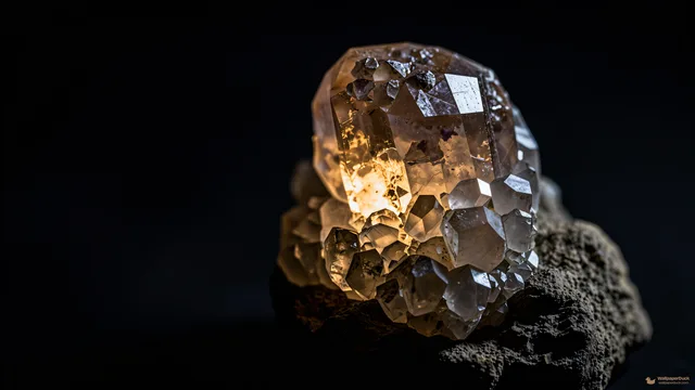 Fluorite Basalt Transmission — Crystals & minerals 4K wallpaper