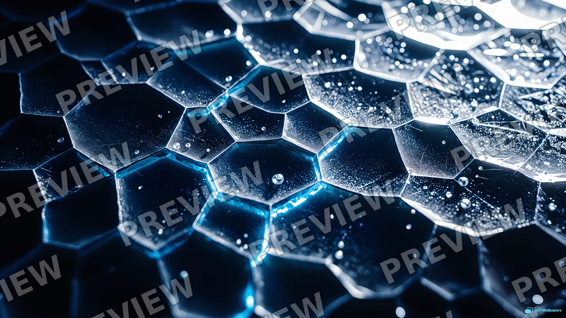 Glacial Ice Lattice Macro — Ice macro 4K wallpaper