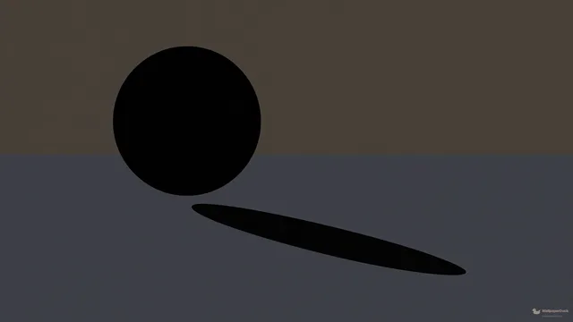Ominous Black Void — Minimal geometric 4K wallpaper