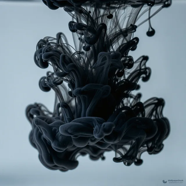Ink Dispersion Macro — Abstract fluid 4K wallpaper