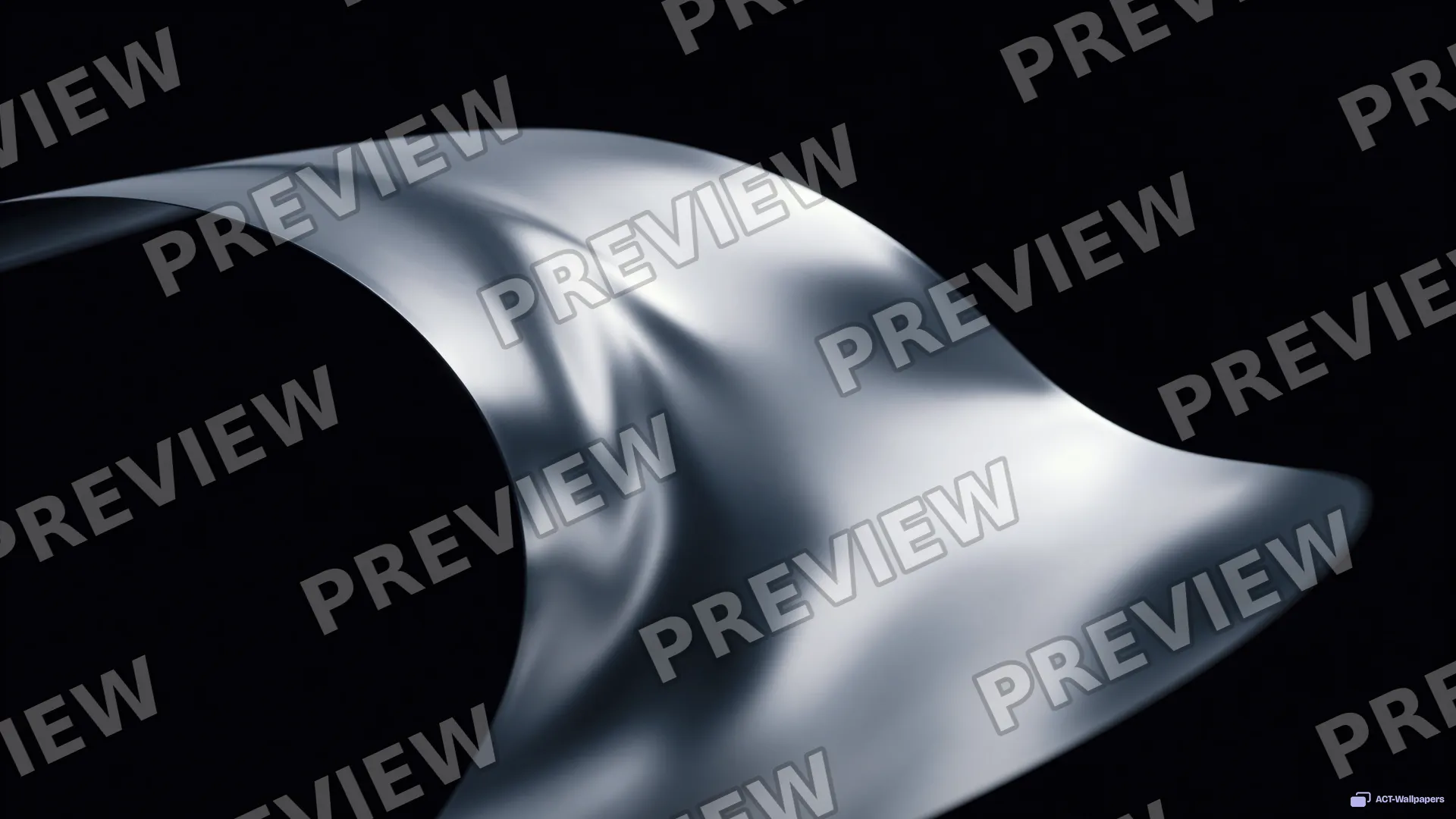 Silver Tension Arc — Chrome texture 4K wallpaper