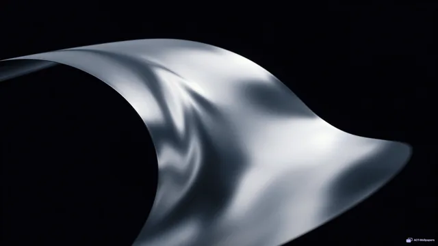 Silver Tension Arc — Chrome texture 4K wallpaper