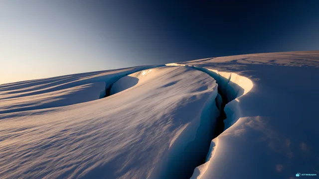 Glacial Crevasse Study — Polar ice 4K wallpaper