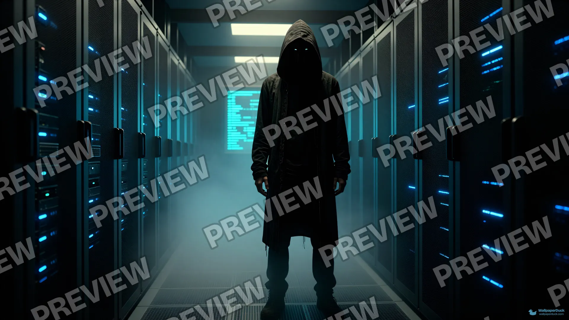 Data Center Specter — Sci-fi interiors 4K wallpaper