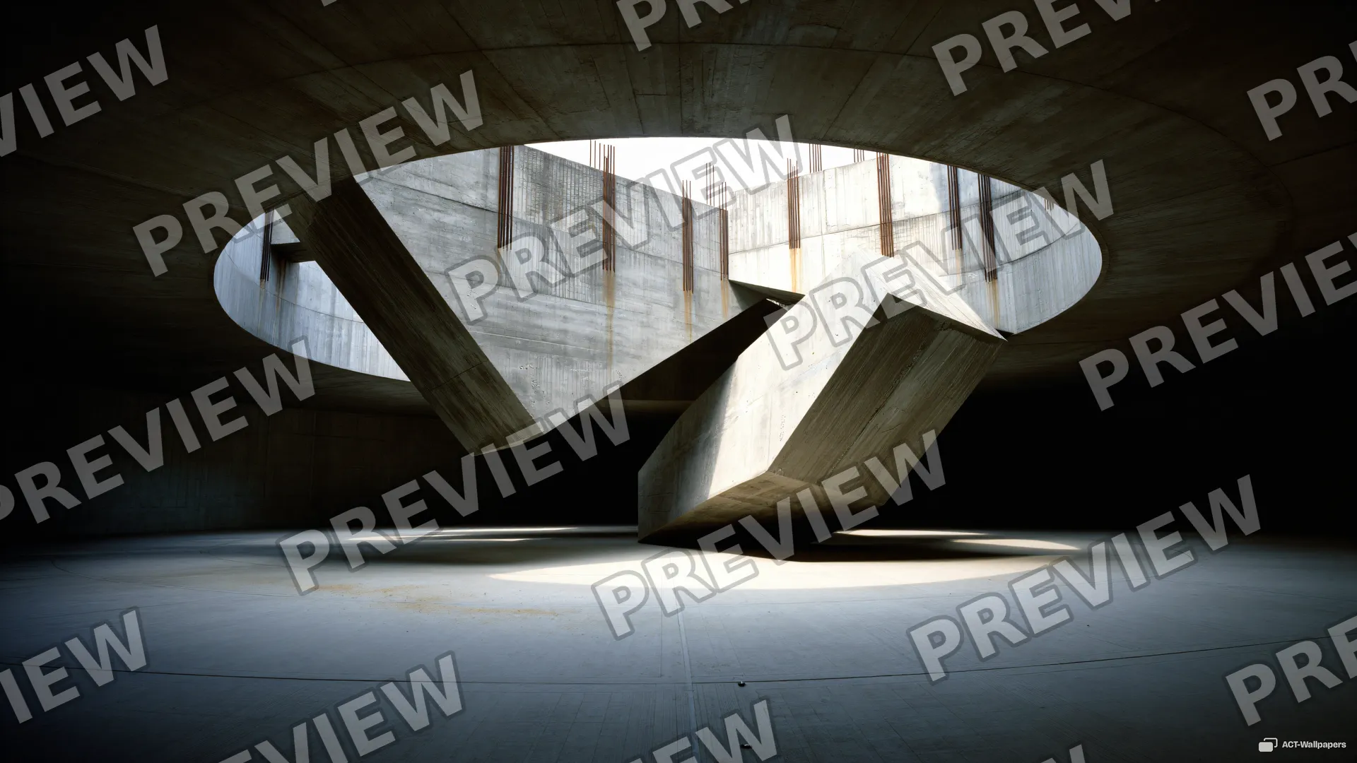 Brutalist Cell Interior — Brutalist cell 4K wallpaper
