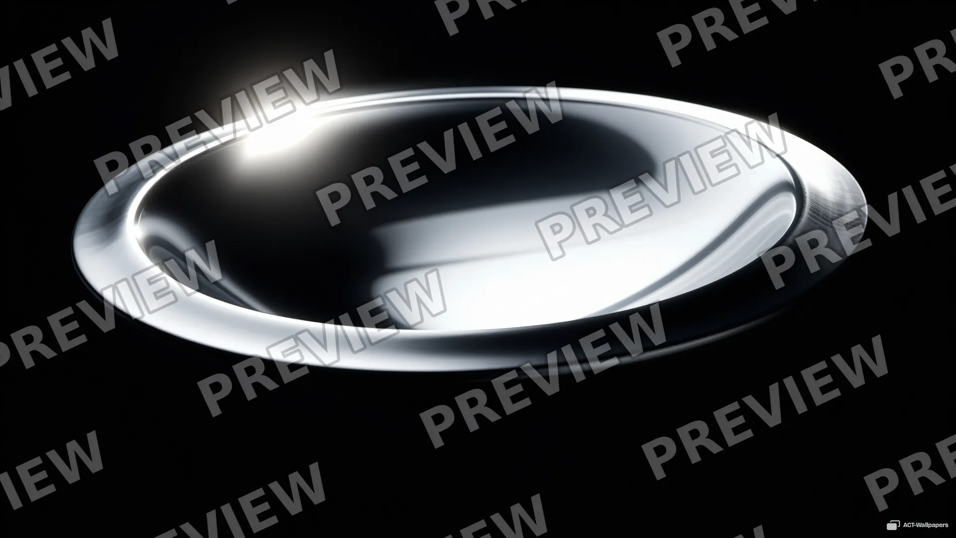 Chrome Torus Reflection — Chrome texture 4K wallpaper
