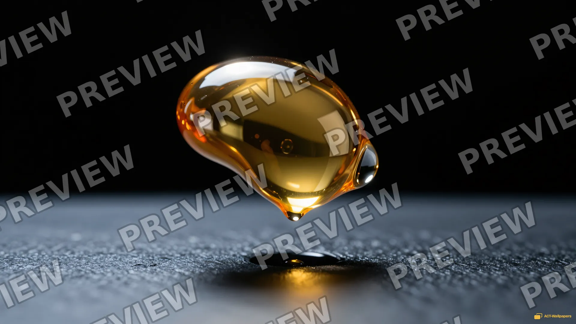 Molten Gold Suspension — Chrome casting 4K wallpaper