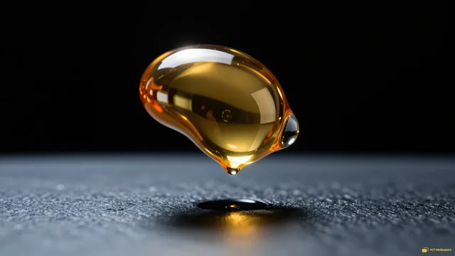 Molten Gold Suspension — Chrome casting 4K wallpaper