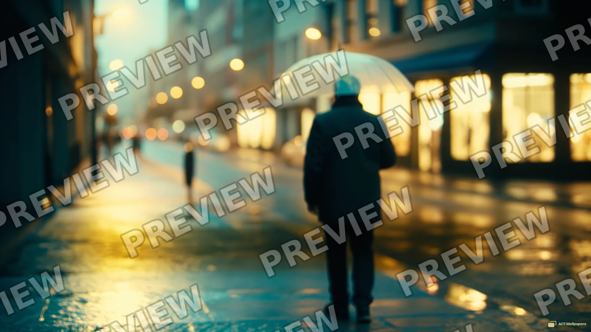 Rainy Dusk Alley — Analog cinema 4K wallpaper