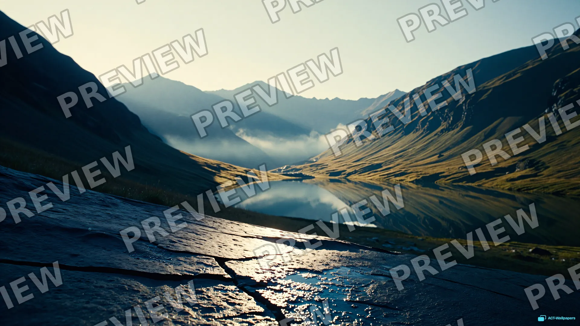 Alpine Basalt Morning — Nature landscapes 4K wallpaper