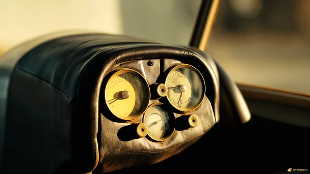 Vintage Cockpit Gauges — Analog macro mechanics 4K wallpaper