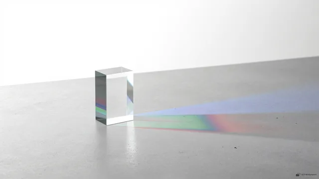Prismatic Caustics — Glass & light 4K wallpaper