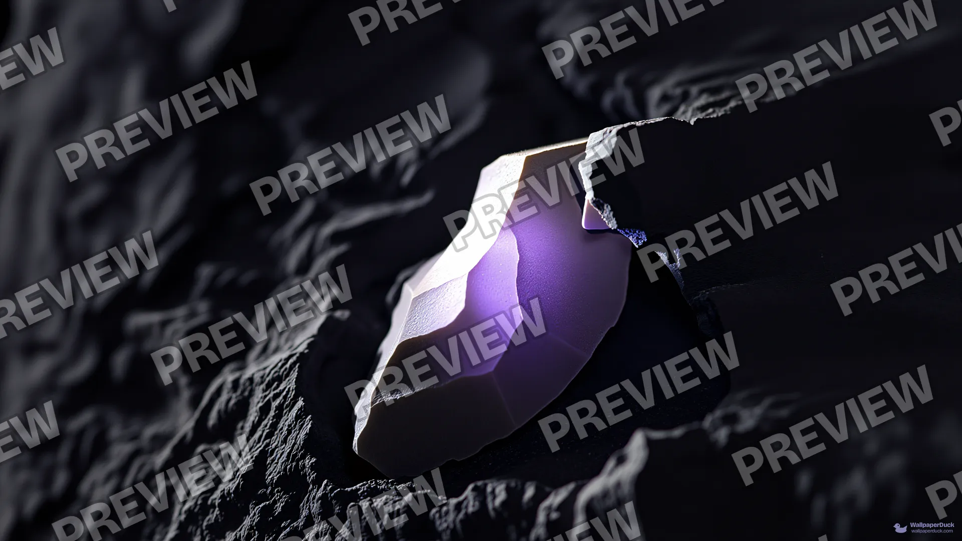 Amethyst Basalt Transmission — Crystals & minerals 4K wallpaper