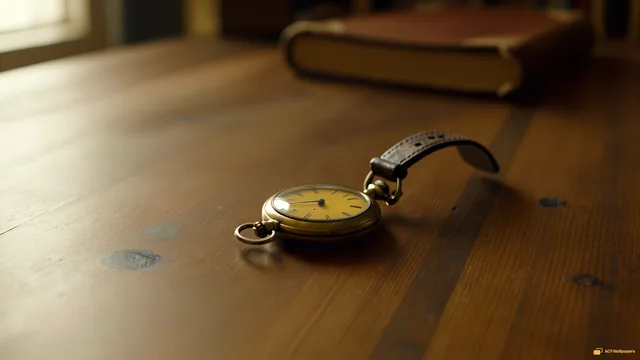 Vintage Brass Pocket Watch — Auto colour 4K wallpaper