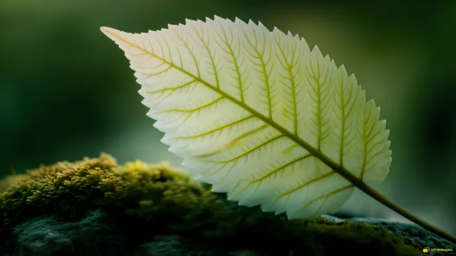 Translucent Fern Veins — Botanical macro 4K wallpaper