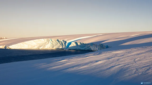 Glacial Fracture Study — Polar ice 4K wallpaper