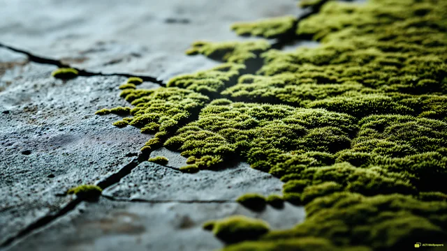 Concrete Moss Texture — Rustic concrete texture 4K wallpaper
