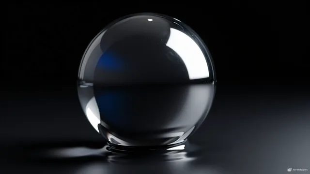 Mirror Sphere Void — Chrome texture 4K wallpaper