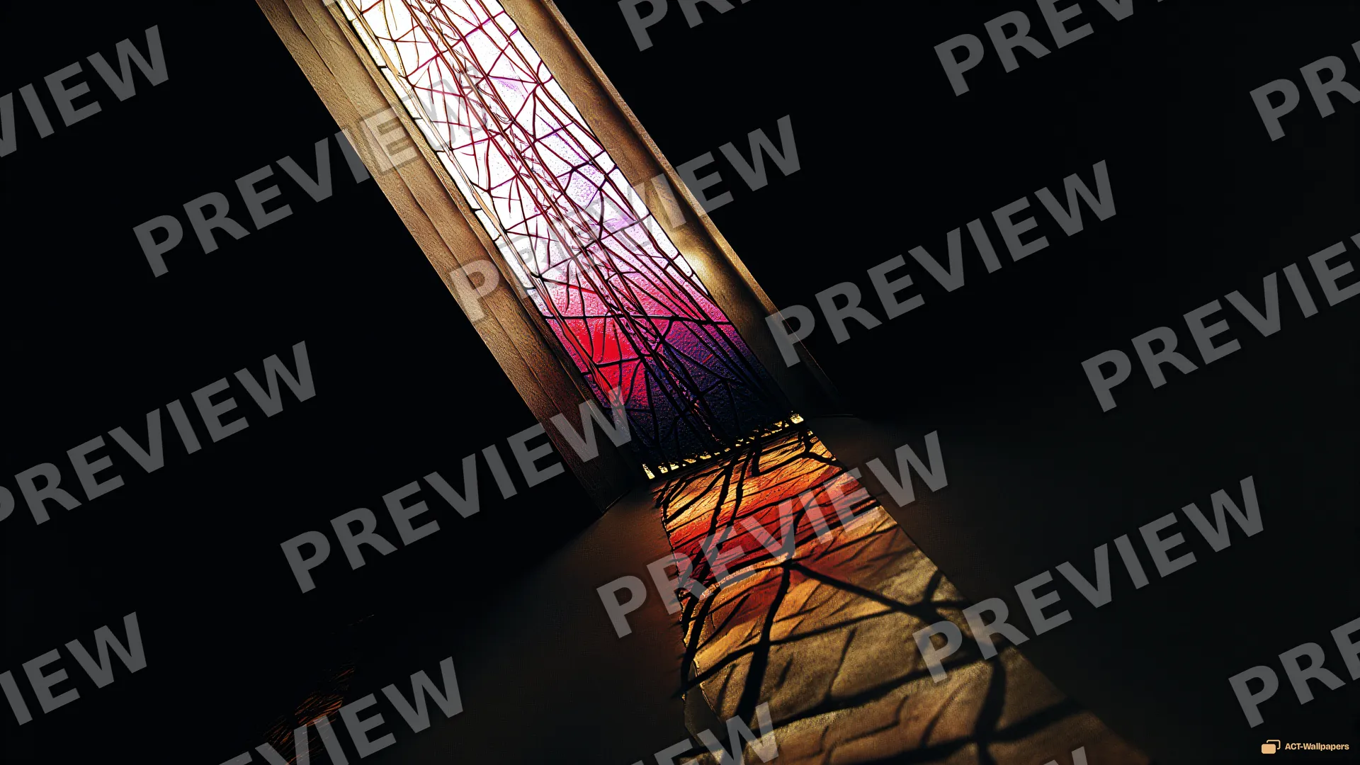 High Window Light — Stained-glass light 4K wallpaper