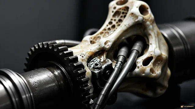 Bone Piston Chitin Gear — Organic machines 4K wallpaper