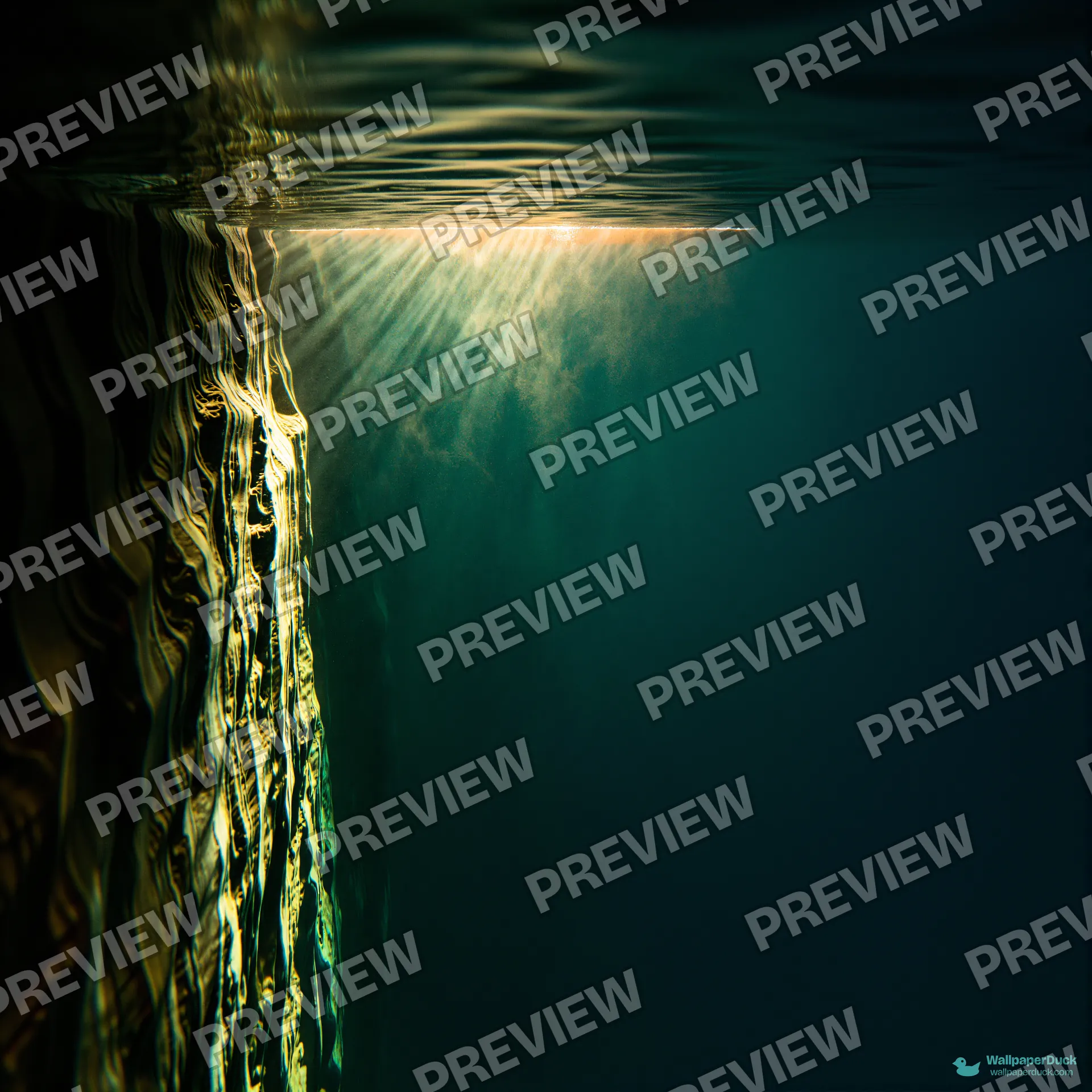 Reef Light Shaft — Underwater 4K wallpaper
