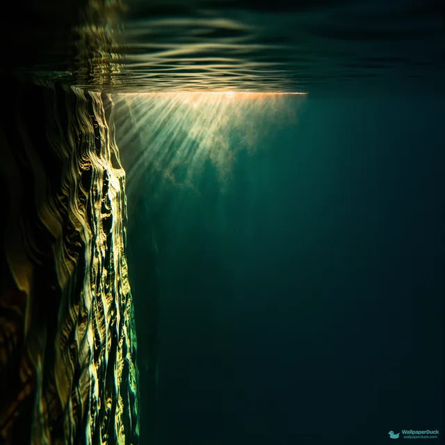Reef Light Shaft — Underwater 4K wallpaper